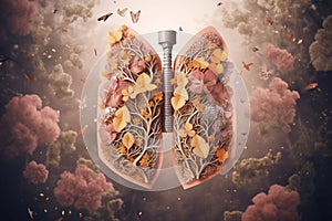 World Asthma Day. Lung disease. Bronchitis