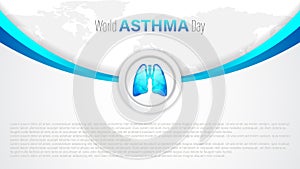 World Asthma Day, vector illustration