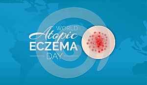 World Atopic Eczema Day Background Illustration Design