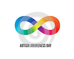 World autism awareness day symbol vector illustration