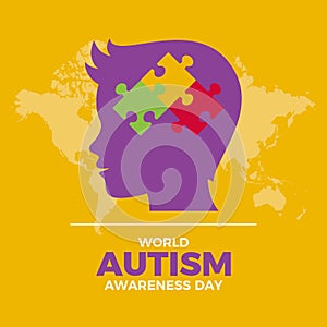 World Autism Awareness Day vector illustration