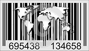 World and barcode