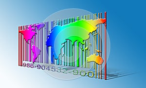 World Barcode. Business concept