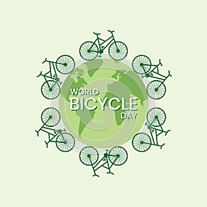 World Bicycle Day Concept