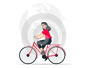 World bicycle day. International bicycle holiday vector concept