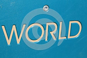 World billboard or WORLD signs for modern Travel