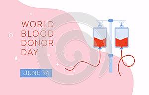 World Blood Donor Day vector background