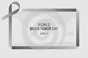 World Brain Tumor Day background. Awareness Diseases Education