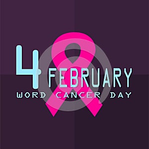World cancer day. February 4
