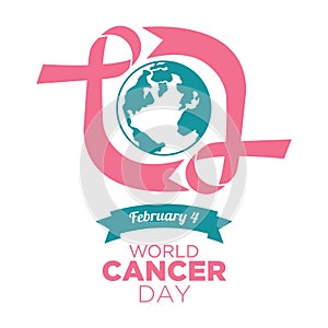 World cancer day vector template