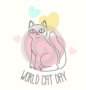 World Cat Day Postcard