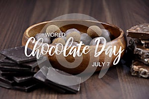 World Chocolate Day stock images