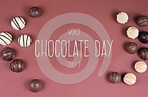 World Chocolate Day stock images