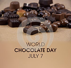 World Chocolate Day stock images