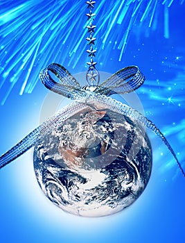 World Christmas Globe Earth