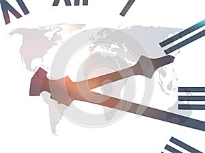 World clock abstract