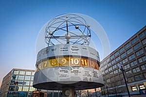 World Clock (Weltzeituhr) at Alexanderplatz Square - Berlin, Germany
