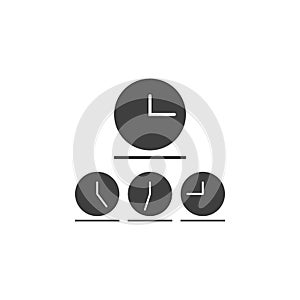 world clocks icon. One of the collection icons for websites, web design, mobile app