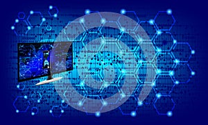 World computer network technology. technology communication.