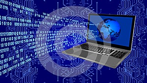 World computer network technology. technology communication.