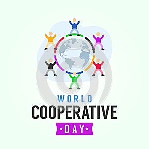 World Cooperative Day Vector Design Illustration For Celebrate Moment