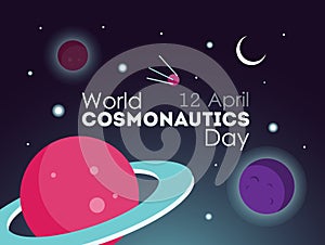 World cosmonautics day.