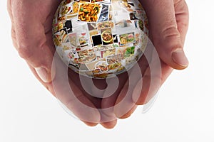 World Cuisine Collage Globe