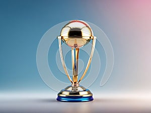 world cup for cricket, icc cricket world cup isolated on gradient background, 3d game assets