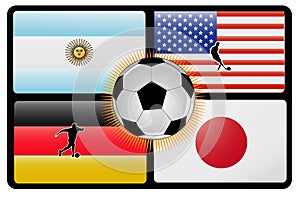 World cup flags