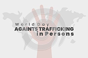 World day againts trafficking in persons poster