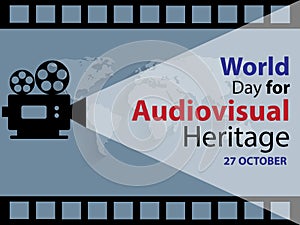 World Day For Audiovisual Heritage Background