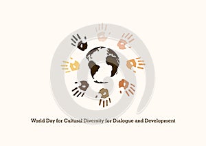 World Day for Cultural Diversity for Dialogue and Development vector