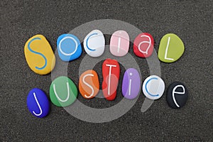 World Day of Social Justice on February celebrated with colored stones