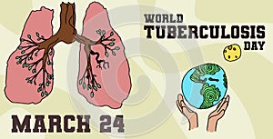 World Deadly Disease Day. tuberculosis is curable photo
