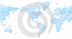 World detailed political map with lables