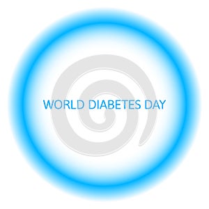 World Diabetes Day. Blue circle. Medical illustration. Health care. 14 November