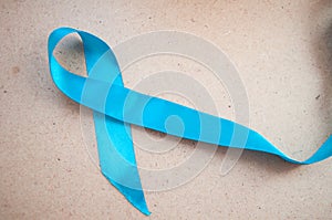 World diabetes day. Blue ribbon DIABETES. Modern style logo illustration for november month awareness campaigns.