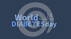 World diabetes day, november 14th banner