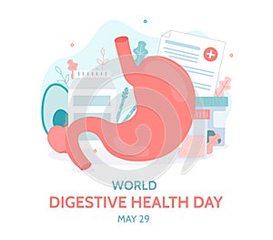 World Digestive Health Day medicak banner