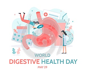 World Digestive Health Day medical banner