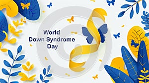 World Down Syndrome Day Awareness Illustration