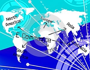 World E Commerce Means Globalise Selling And Company photo