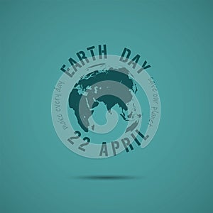 World Earth day concept. Vector illustration.