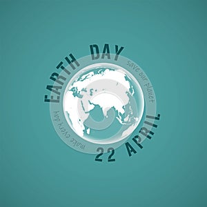 World Earth day concept. Vector illustration.