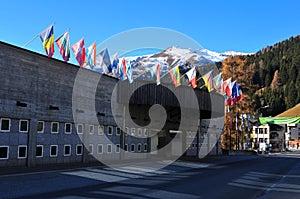 The World Economic Forum congress-center in Davos