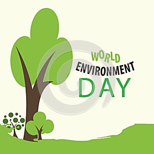 World Environment day concept. 3d paper cut eco friendly design. Vector illustration. Paper carving layer green leaves shapes with
