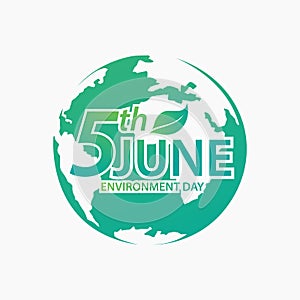 World Environment Day concept. Let`s Save the World Together vector illustration