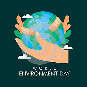 world environment day poster template vector