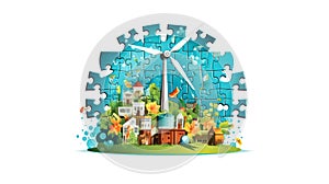 World Environment Day puzzle banner.