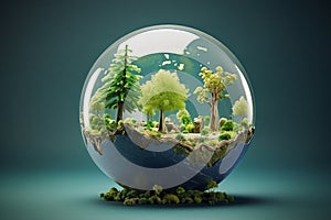 World environment and earth day concept with globe